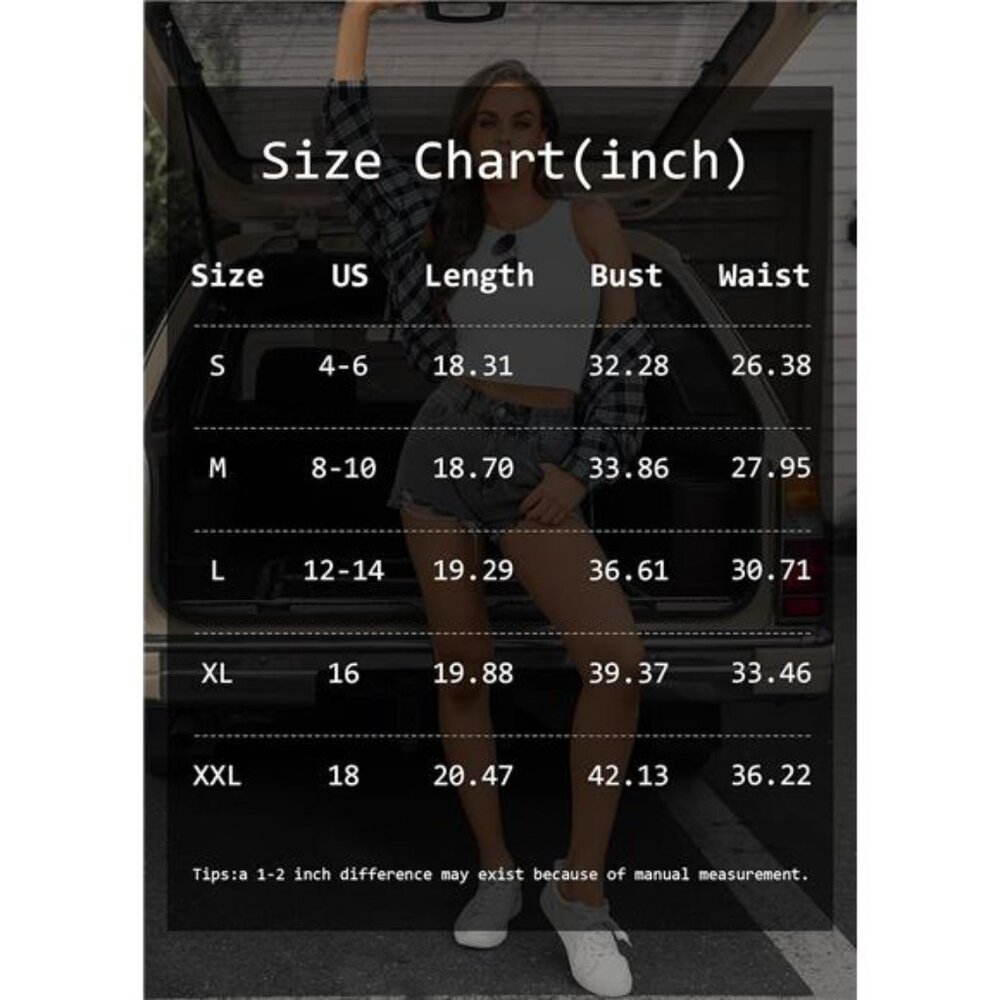Womens Double Lined Crop Tank Tops Casual Basic Shirts Sleeveless Light Blue - Picture 6 of 6